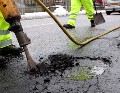 Pothole repair experts in Shewsbury